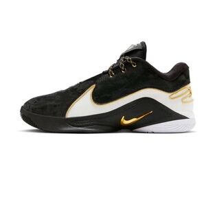 Black and Gold Athletic Sneakers unisex